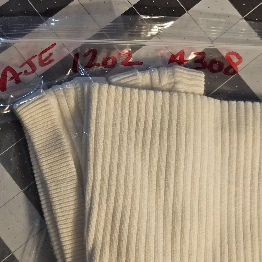 Aje Women’s Ivory L Ribbed Tank Top Minimalist Chic Quiet Luxury Capsule Wardrob - Picture 8 of 14